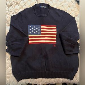 Polo Ralph Lauren Iconic Flag Sweater, Navy